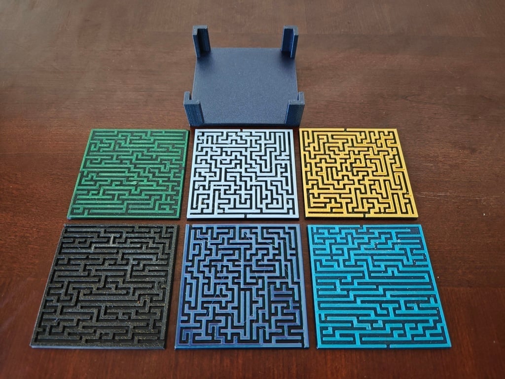 Image of Cool Things to 3D Print: Maze Coasters