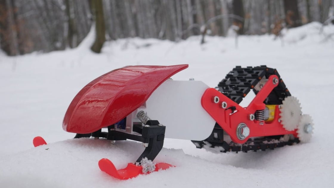 [Project] Shred in this 3D Printed Snowmobile | All3DP