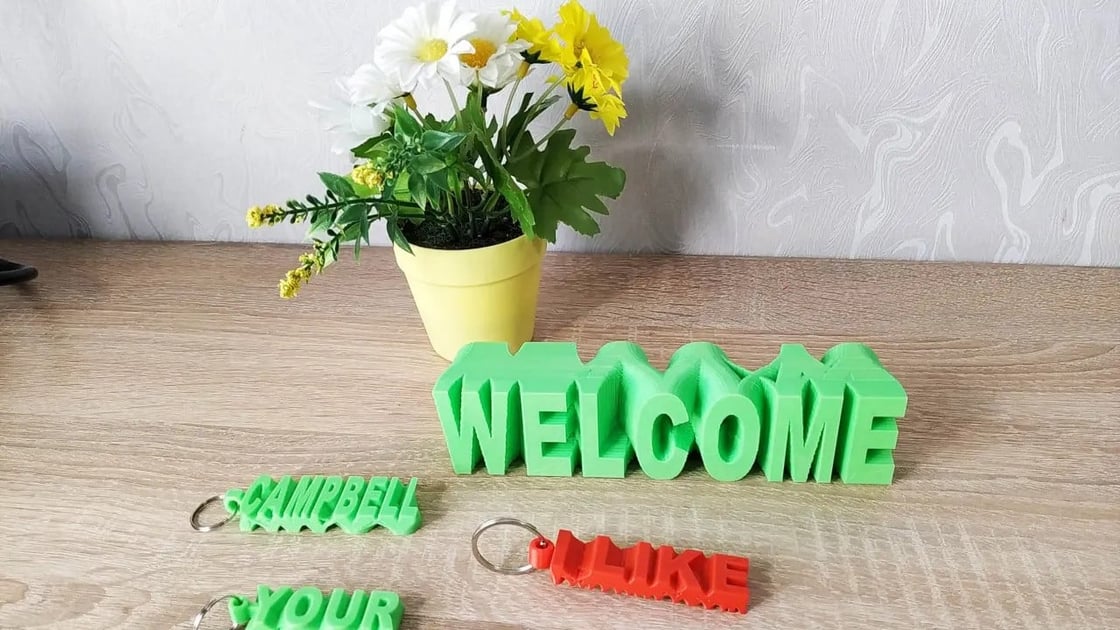 3D Print Custom Word Keychains Using a MakerGenerated App All3DP