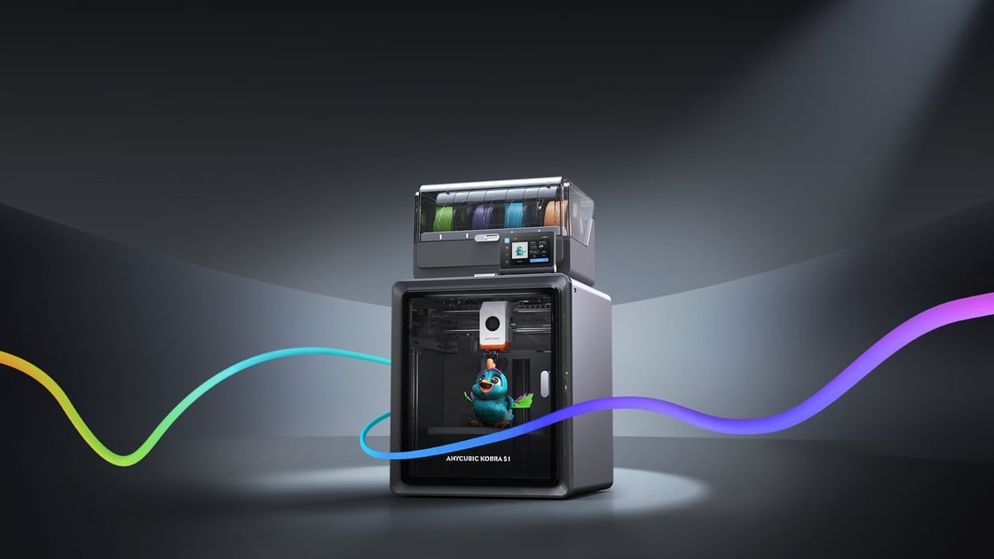 The New Disruptor: Anycubic Unveils Pre-Sale of the S1 Combo, Its First Fully Enclosed Multi-Color CoreXY 3D Printer (Ad) | All3DP