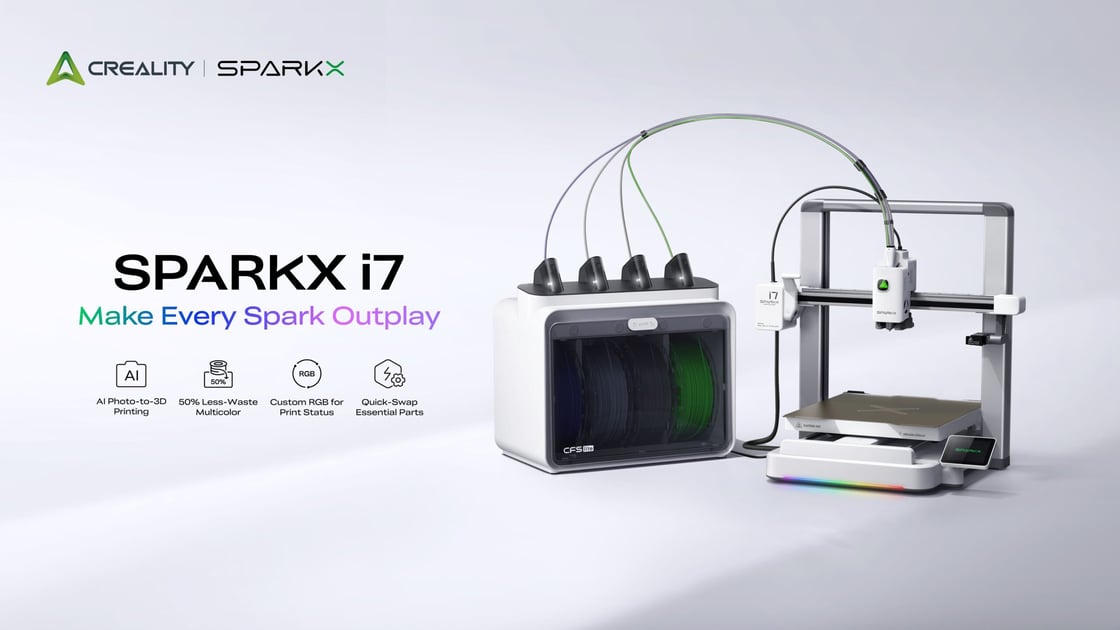 Creality’s CES 2026 Star: The AI-Integrated SPARKX i7 Leads a New Era of Multi-Color 3D Printing