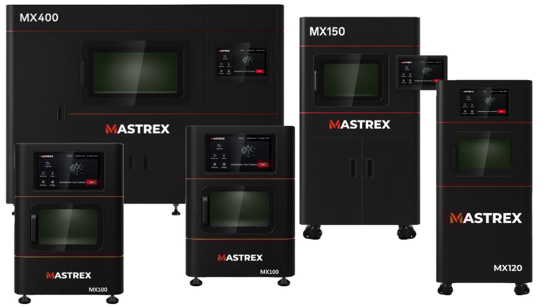 Mastrex debuted at CES 2026 with six metal 3D printers, featuring a Laser Powder Bed Fusion system p...