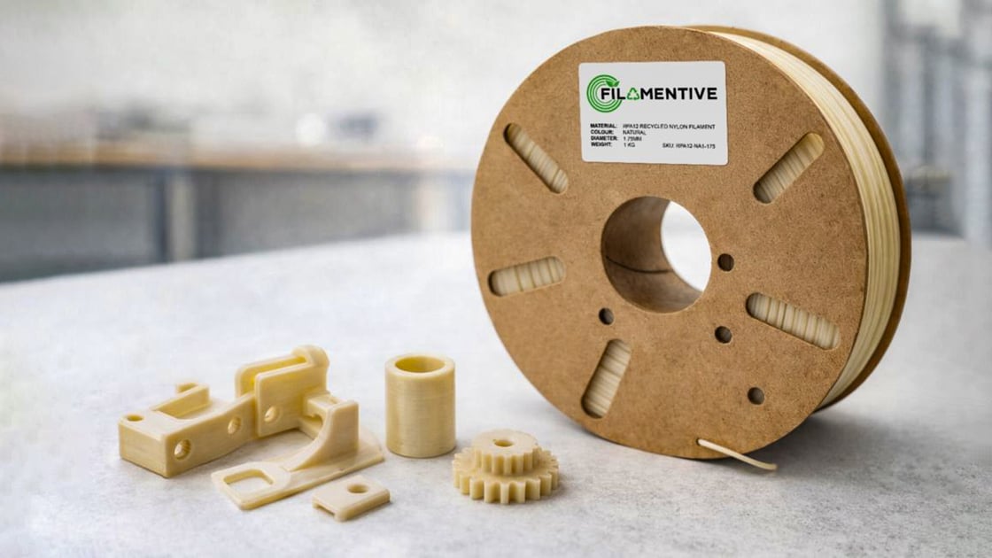 Reflow has introduced a high-strength rPA12 filament derived from industrial MJF powder waste, achie...