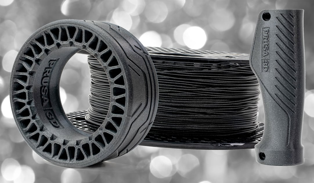 Prusament's Newest TPU 95A Gets a Little Black-Tie Glitter