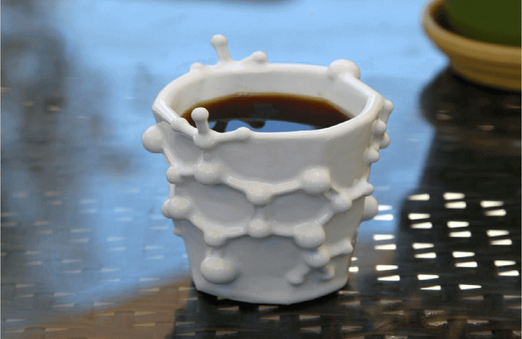 Featured image of 3D Printed Caffeine Molecule Coffee Mug