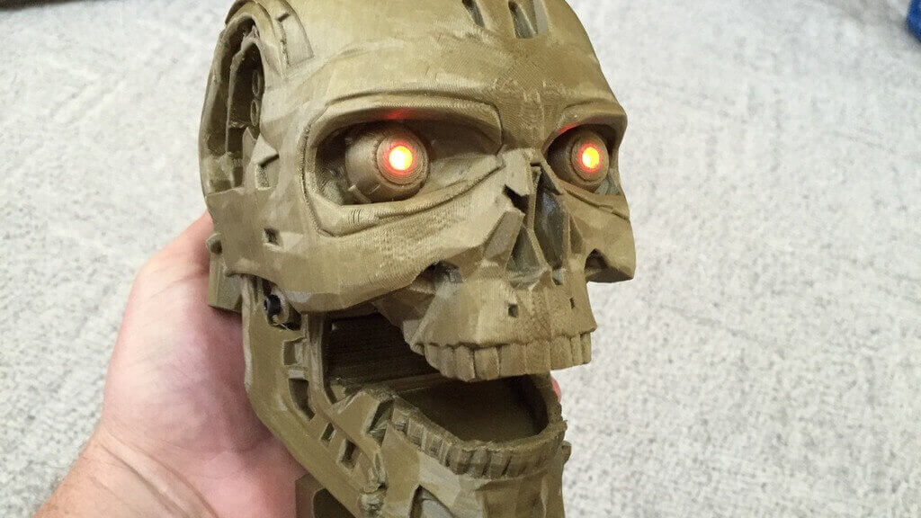Featured image of Terminator Skull: 3D Print The Coolest Robot Skull