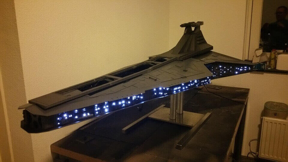 Featured image of Huge 3D Printed Star Destroyer Case Mod Is Epic in the Extreme