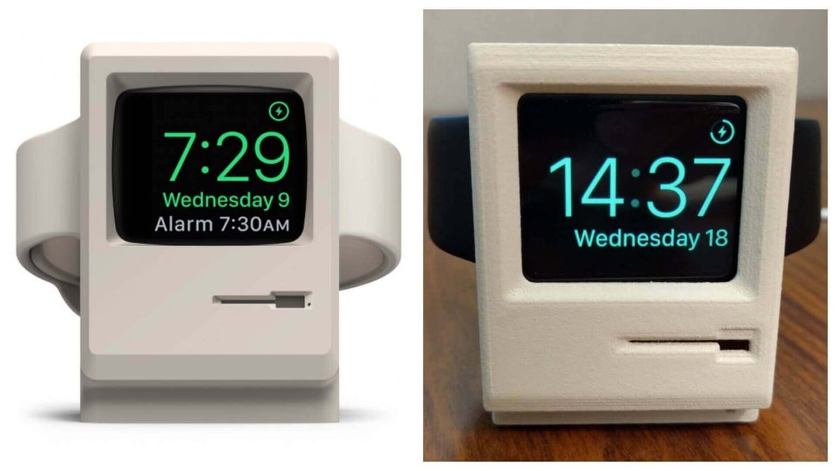 Featured image of Buy this Classic Mac Stand for Apple Watch (or 3D Print it for Free)