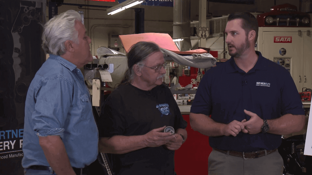 Featured image of Jay Leno Invites Stratasys Direct Manufacturing Into His Garage