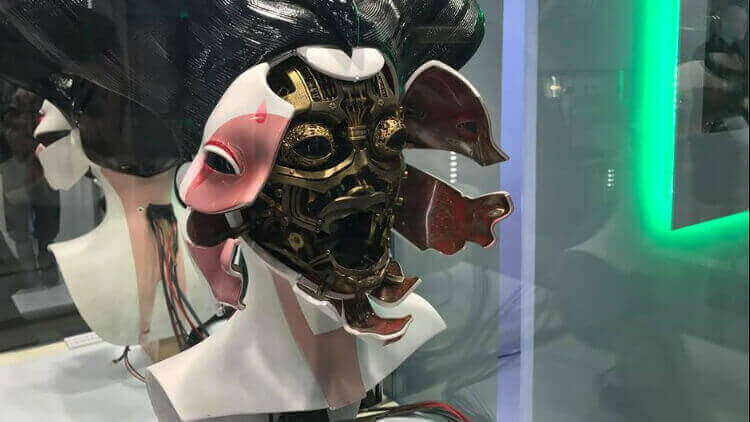 Featured image of Adam Savage Explores the 3D Printed Geisha from Ghost in the Shell
