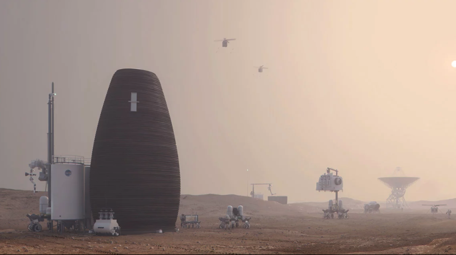 Featured image of NASA-Awarded MARSHA Project Aims to 3D Print Egg-Shaped Structures on Mars