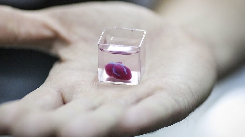 Featured image of Israeli Researchers 3D Print Tiny Heart with Blood Vessels and Chambers