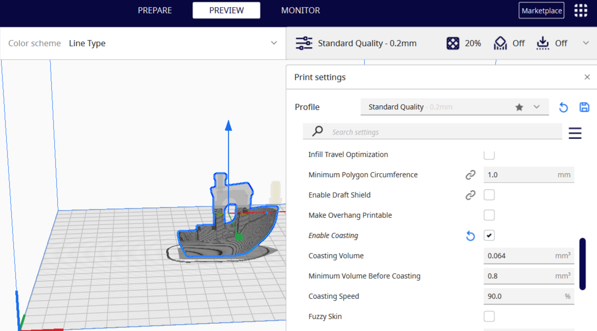 Featured image of Cura Coasting Settings: Simply Explained