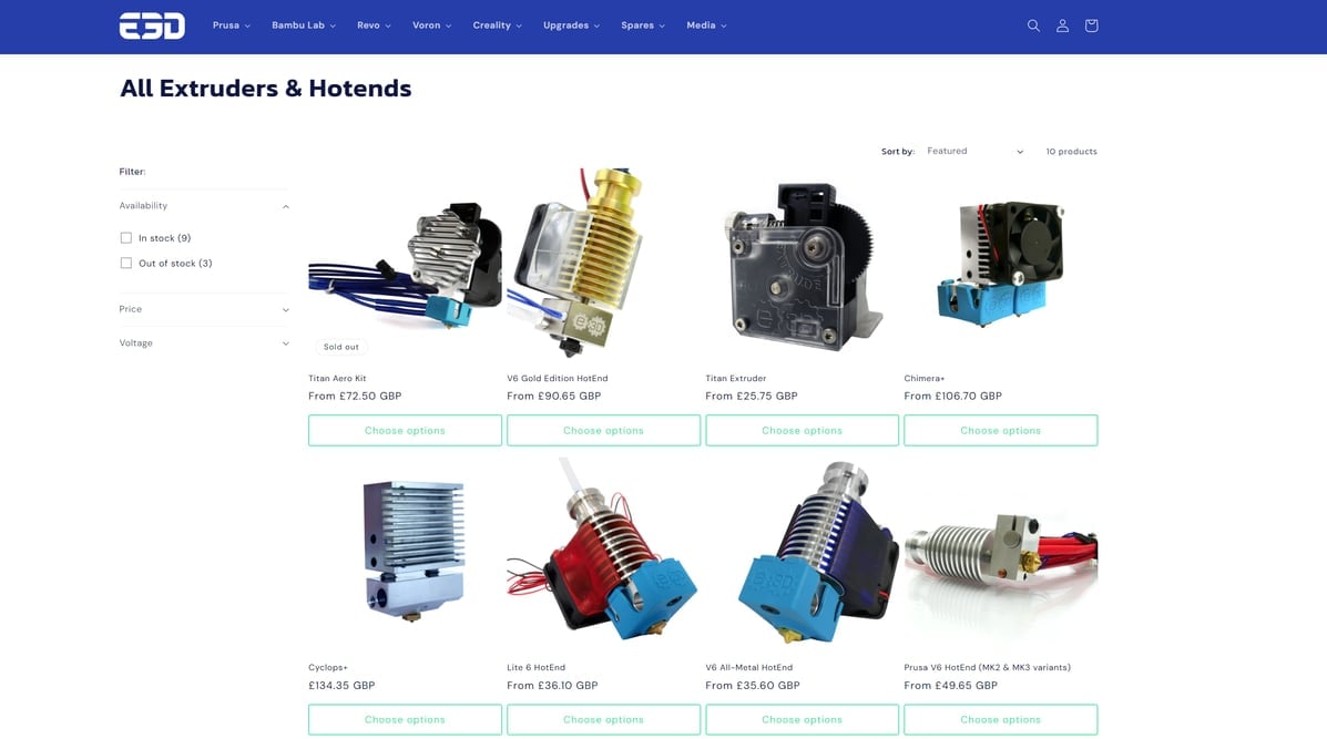 Featured image of 3D Printer Parts: The Top 10 Stores Online