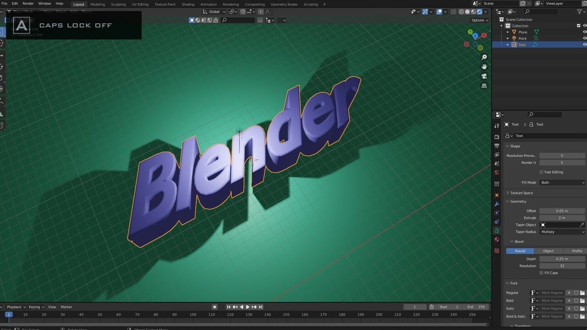 Featured image of Blender Text Tutorial: How to Add Text in Blender