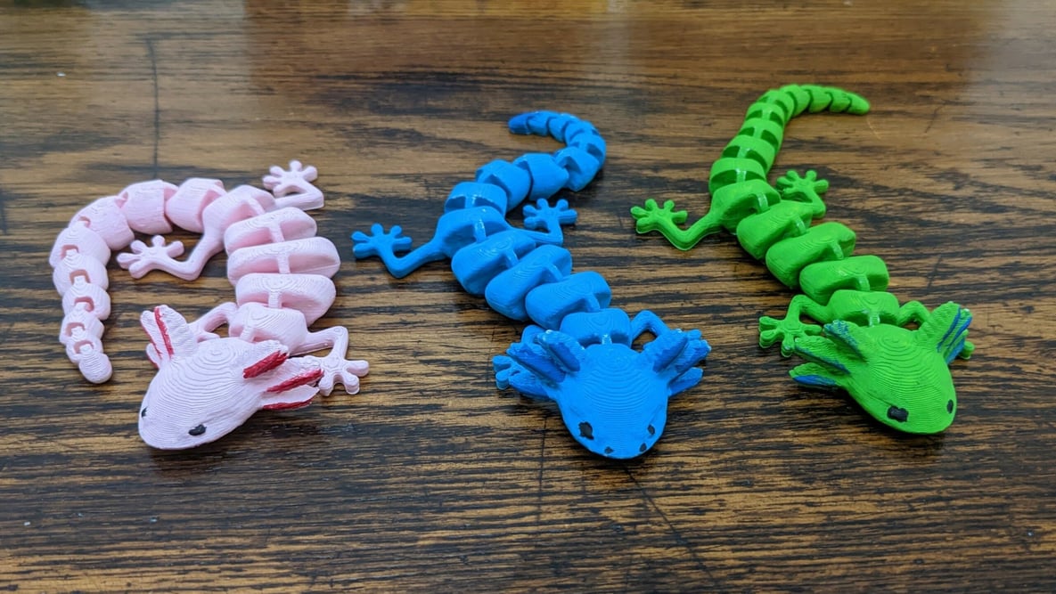 Featured image of 3D Printed Axolotl: 10 STL Files You Won’t Resist Printing