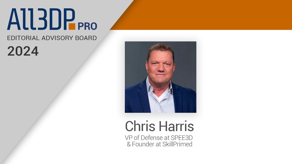 Featured image of Chris Harris Appointed to All3DP Pro Editorial Advisory Board