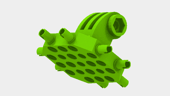 3D Printed GoPro Mount for Lego Mindstorms All3DP
