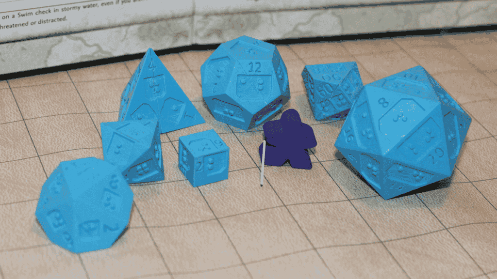 Featured image of 64oz Games to Make 3D Printed Braille Dice for RPGs