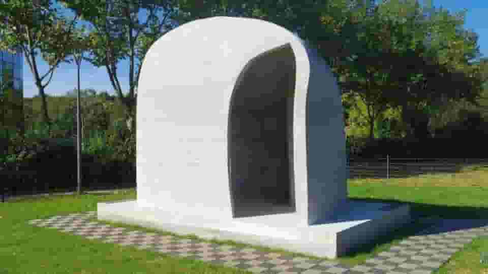 Featured image of Europe’s First 3D Printed Pavilion Built with Additive Construction