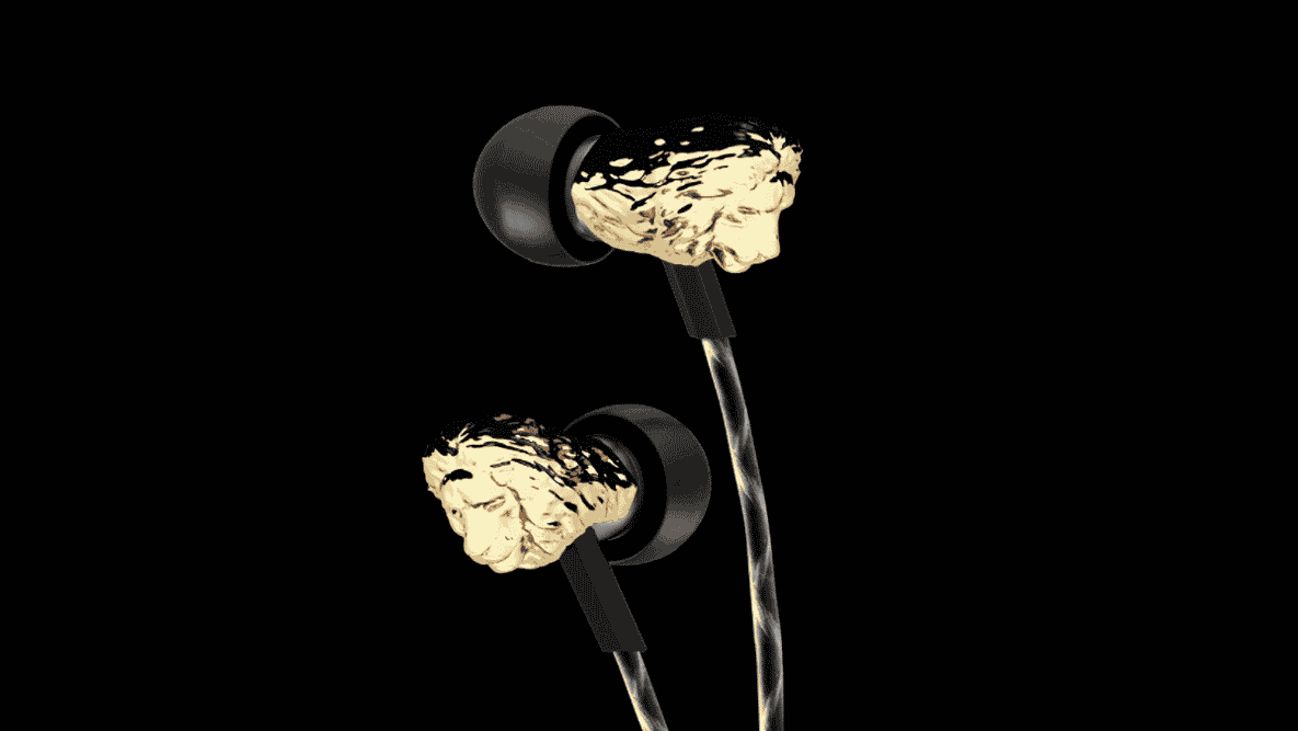 Featured image of 3D Printed Metal Lion Head on V-Moda’s New Earbuds