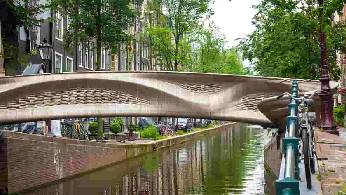Featured image of MX3D’s 3D Printed Steel Bridge Becomes “Living Laboratory” with Sensor Network