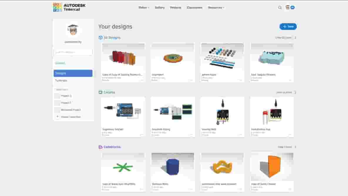 Featured image of Tinkercad’s Dashboard Gets a Facelift