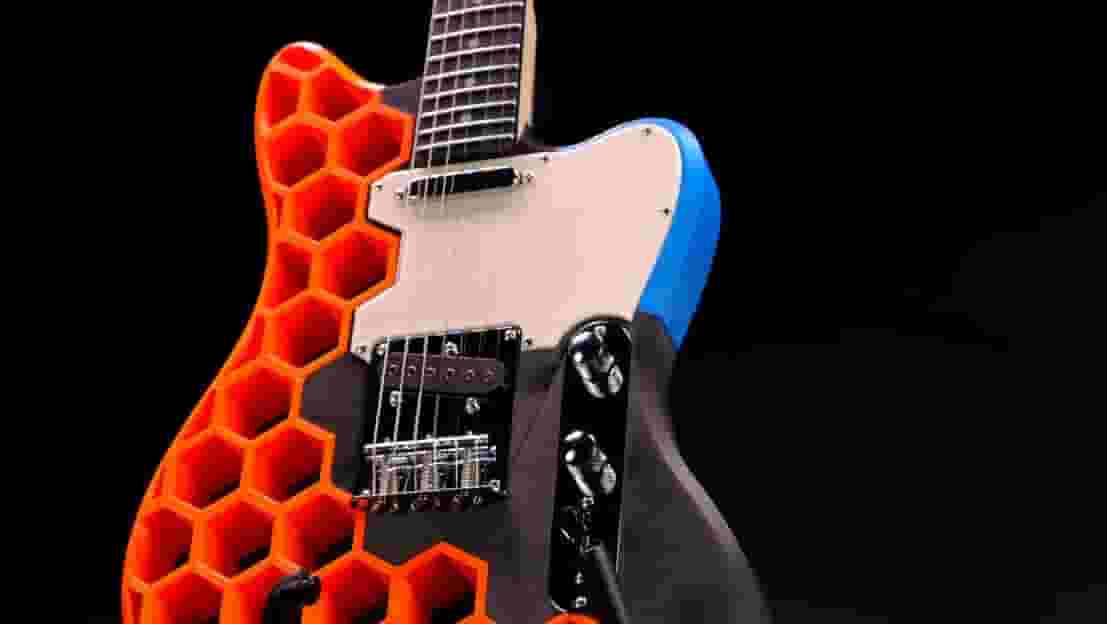Featured image of The Prusacaster Is a Partially 3D Printed, but Fully Playable Electric Guitar
