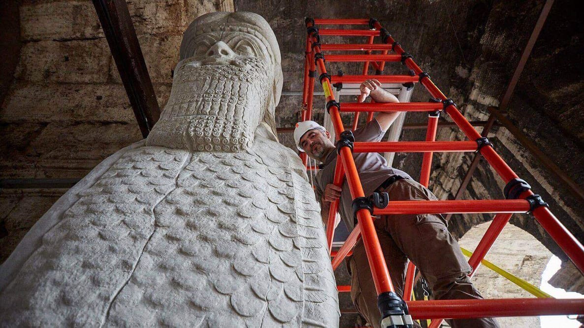 Featured image of Bull of Nimrud Destroyed by Isis recreated with 3D Printing