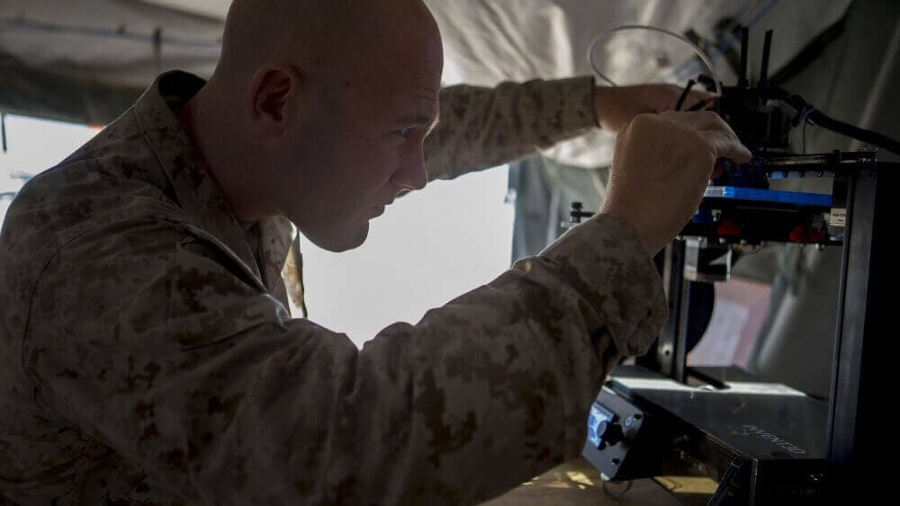 Featured image of US Marines 3D Printing Replacement Parts in Harsh Conditions