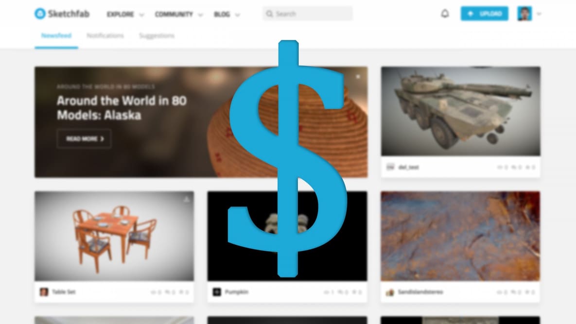 Featured image of You Can Now Buy 3D Printable Files From Sketchfab