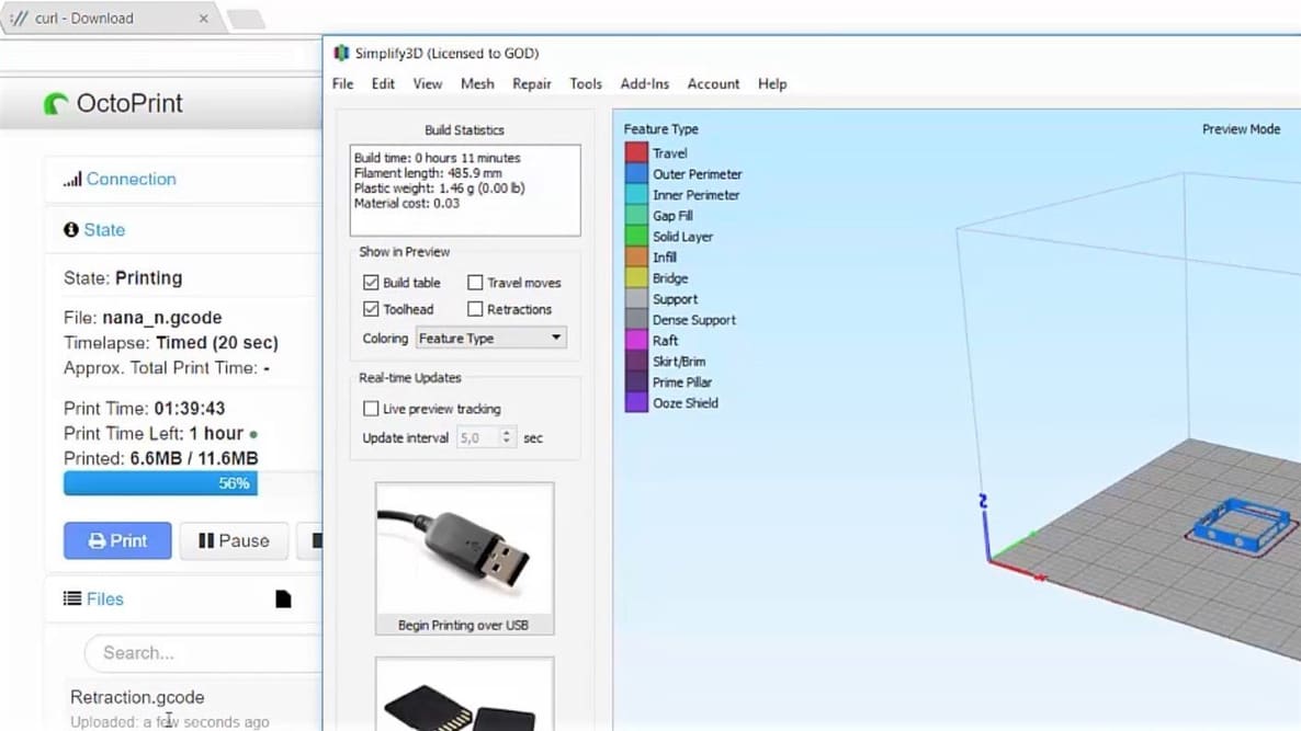 Featured image of Simplify3D & OctoPrint: How to Make Them Work Together