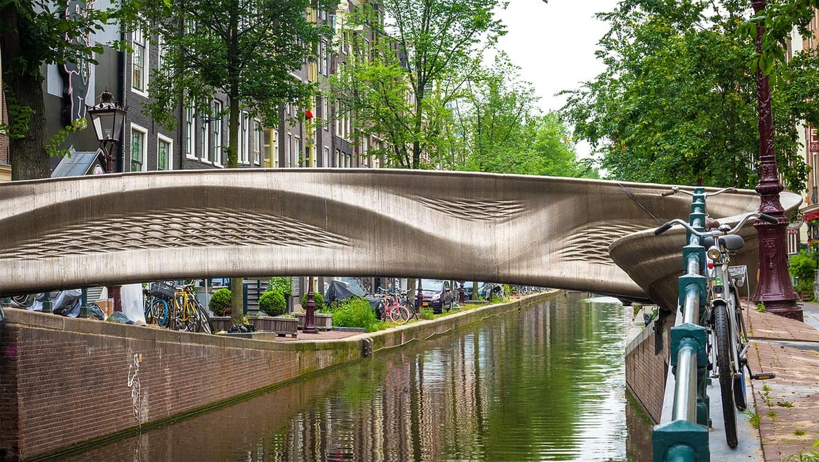 Featured image of MX3D’s 3D Printed Steel Bridge Becomes “Living Laboratory” with Sensor Network