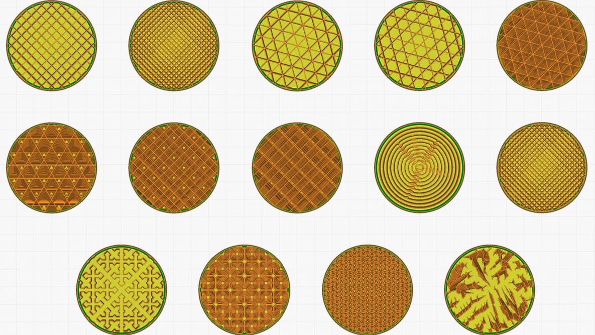 Featured image of Cura Infill Pattern: Die besten Cura-Füllmuster