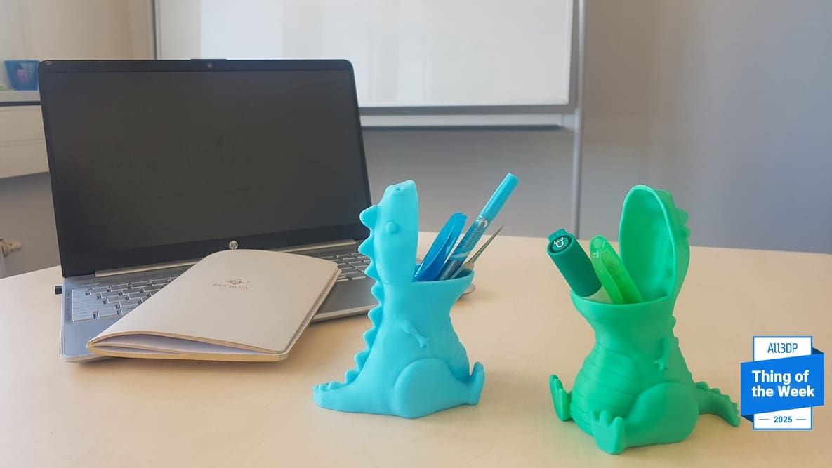 Featured image of Mit diesem Dino-Stiftehalter gehört Unordnung der Vergangenheit an