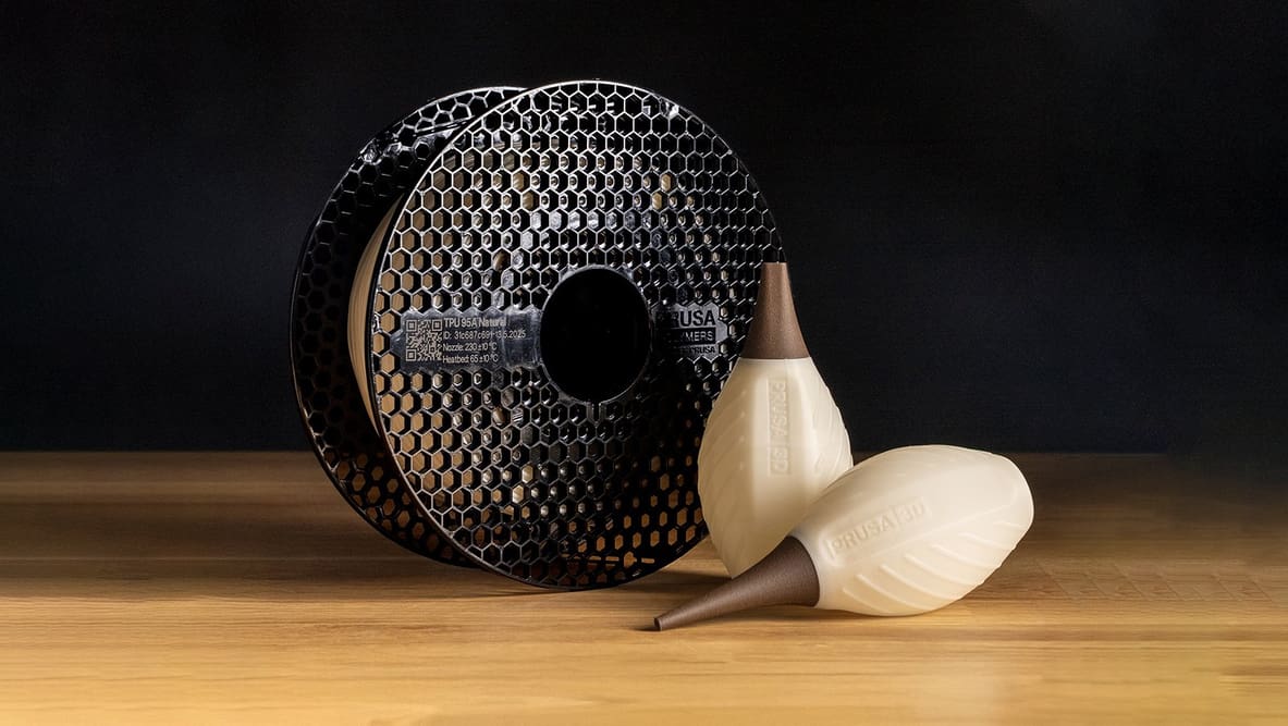 Featured image of Prusa Debuts TPU Filament Designed to Fix the Hassles of Printing with Flexibles