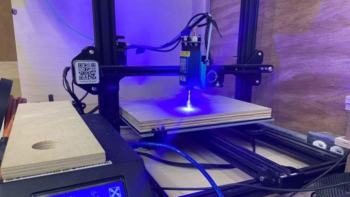 Featured image of It’s Relatively Easy to Convert Your 3D Printer to a Laser Cutter/Engraver