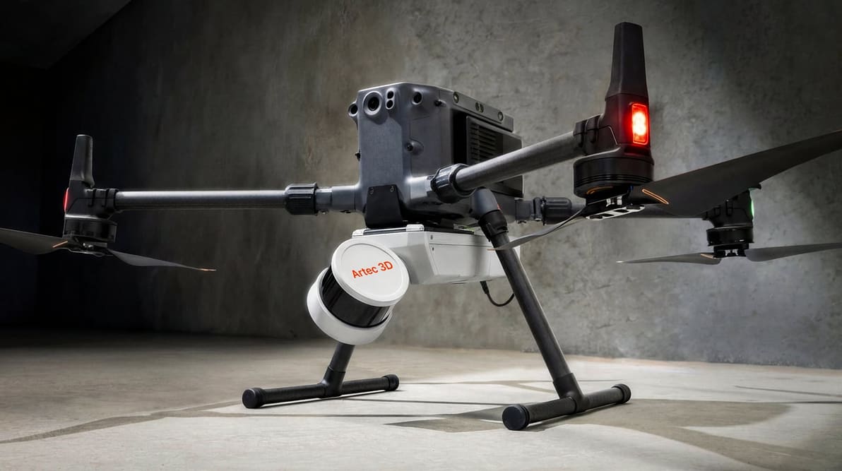 Featured image of Artec’s New “Jet” 3D Scanner Digitizes Entire Sites via Drone-Mounted or Handheld LiDAR
