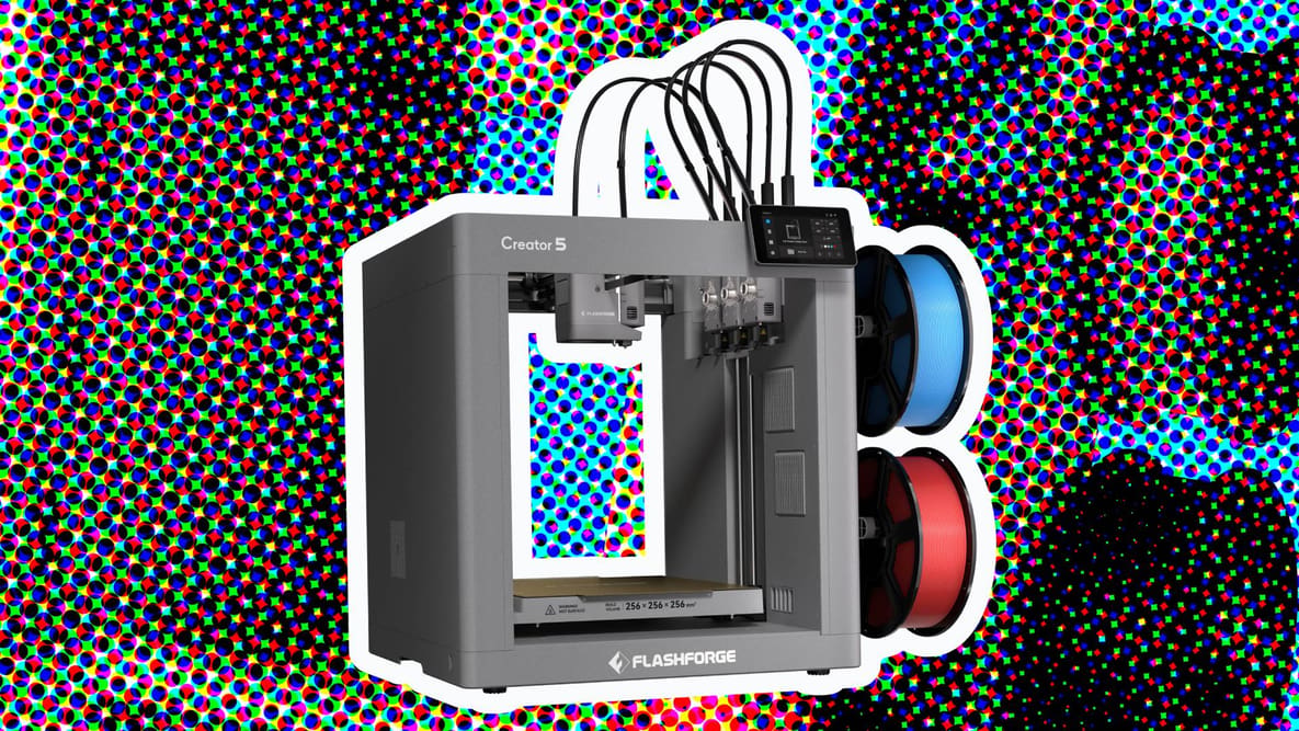 Imagem de destaque Creator 5: Flashforge mira na Snapmaker com sistema de troca de quatro cabeçotes a partir de US$ 649