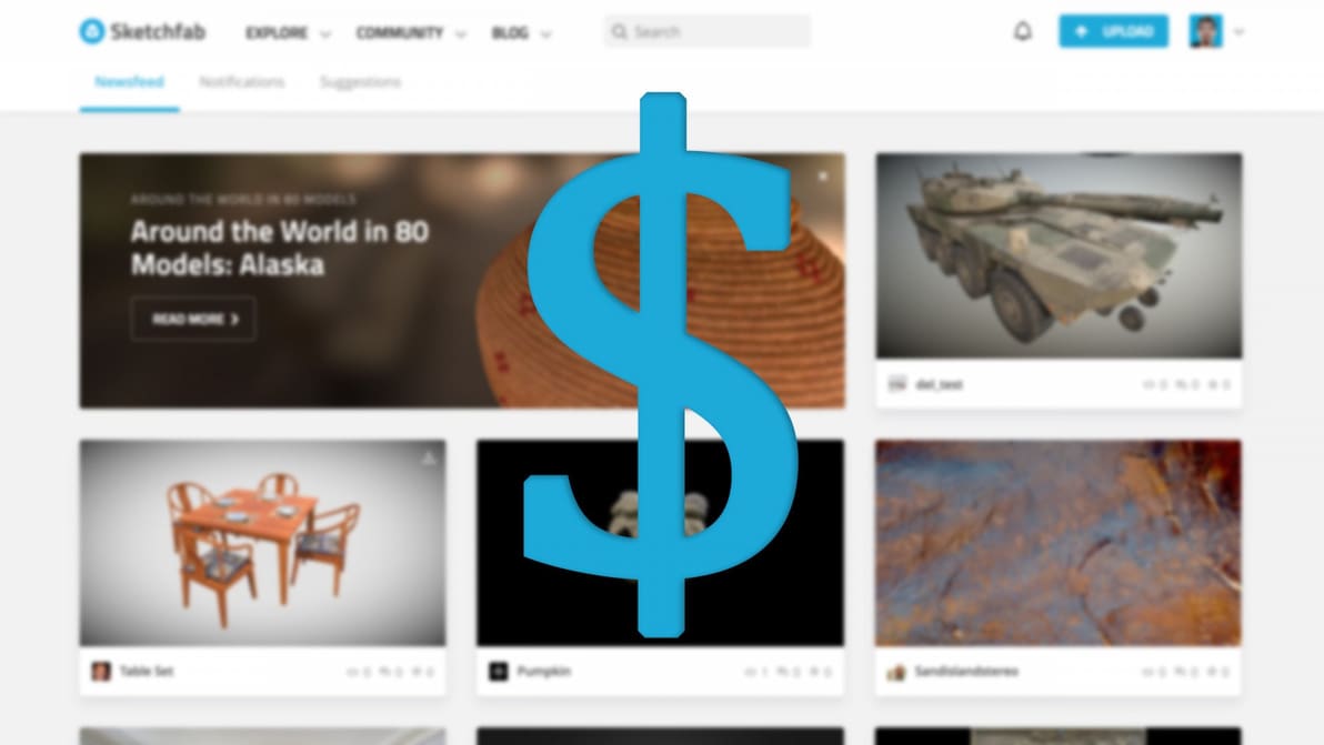 Featured image of You Can Now Buy 3D Printable Files From Sketchfab