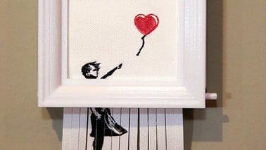 Image de l'en-tête de Projet 3D du week-end : jouez les Banksy avec la réplique autodestructrice de «&nbsp;Love is in the Bin&nbsp;»