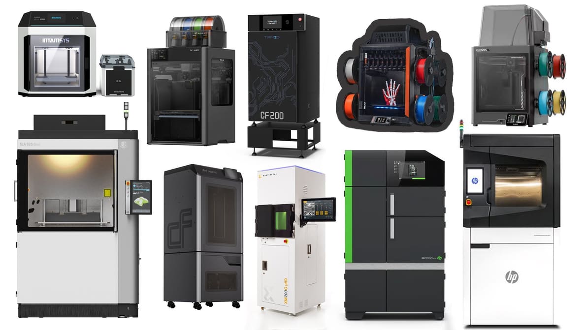 Imagem de destaque As 20 melhores novas impressoras da Formnext 2025 – de toolchangers a máquinas de metal com 6 lasers e impressão de PEEK