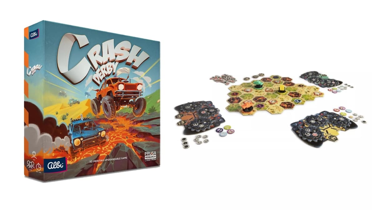 Imagem de destaque Prusa Research vira a mesa com o jogo de tabuleiro “Crash Derby”