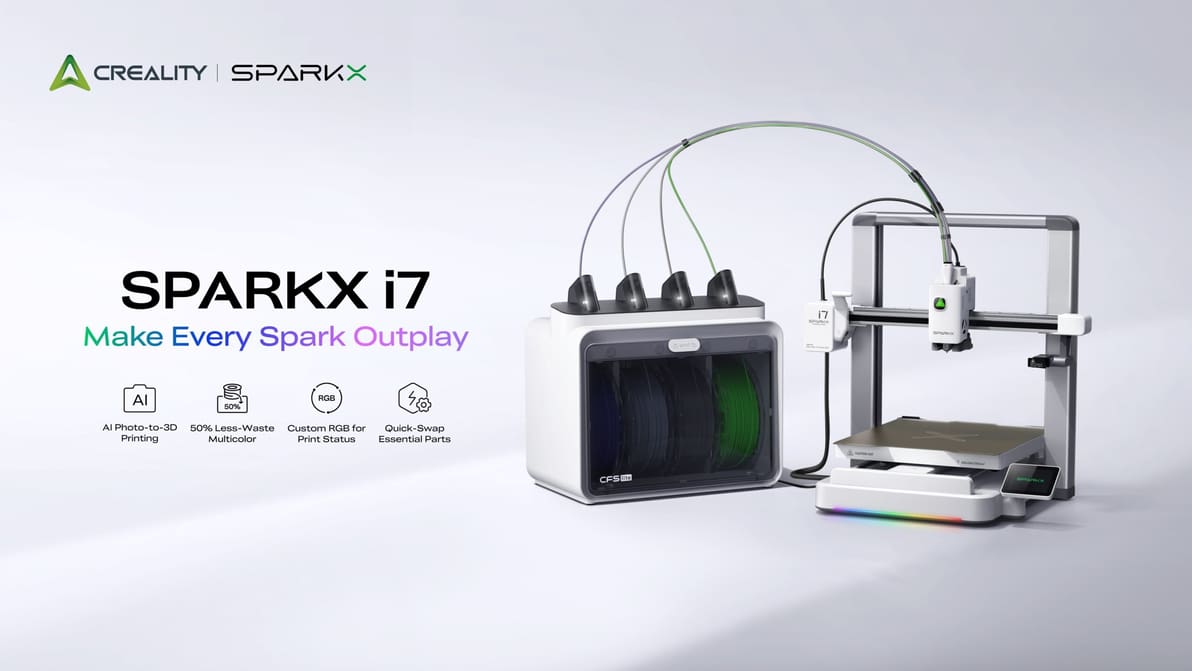 Featured image of Creality’s CES 2026 Star: The AI-Integrated SPARKX i7 Leads a New Era of Multi-Color 3D Printing