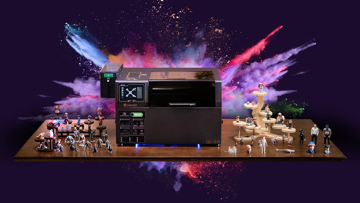 Featured image of Realistic Full-Color 3D Prints in One Step: Meet the inew3d QC2A