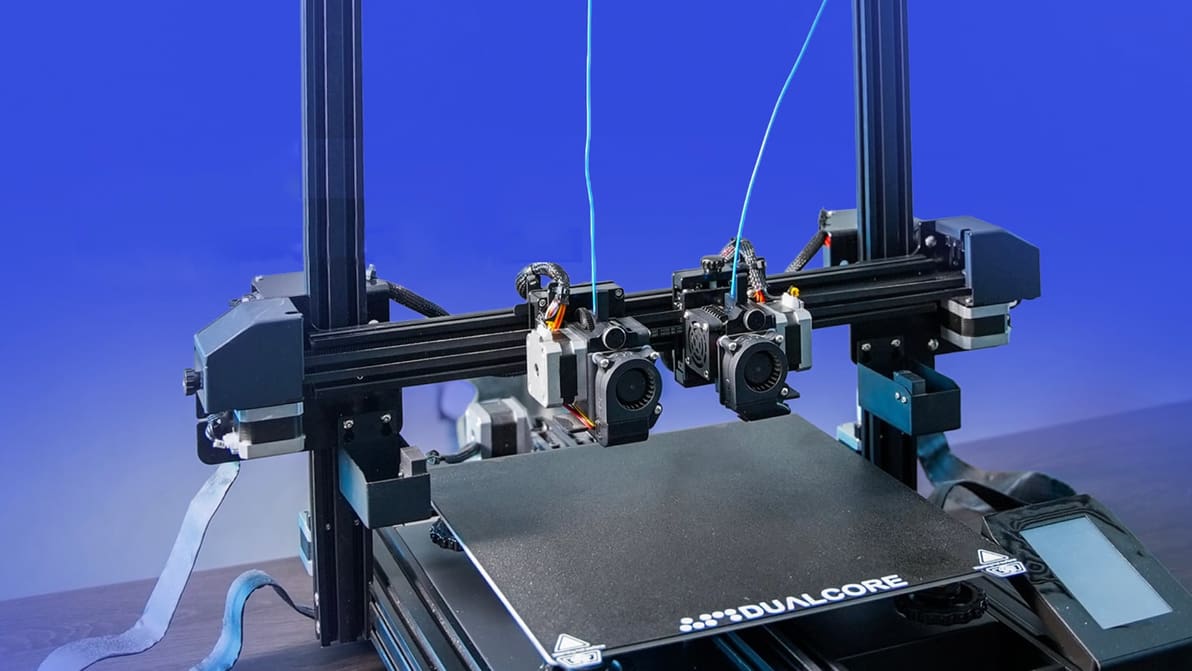 Imagem de destaque Impressão 3D 10 vezes mais rápida: a audaciosa promessa deste projeto FDM de cabeçote duplo