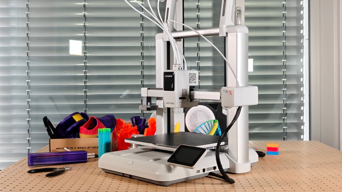 Featured image of Anycubic Kobra X Review: Purge-Saving Multicolor Printing on a Budget