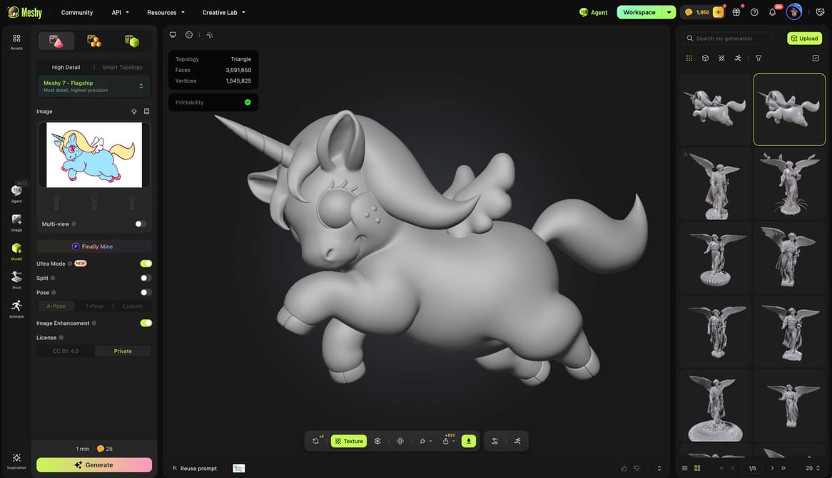 Featured image of Meshy 7 Wants to Put an End to Five-Legged Unicorns