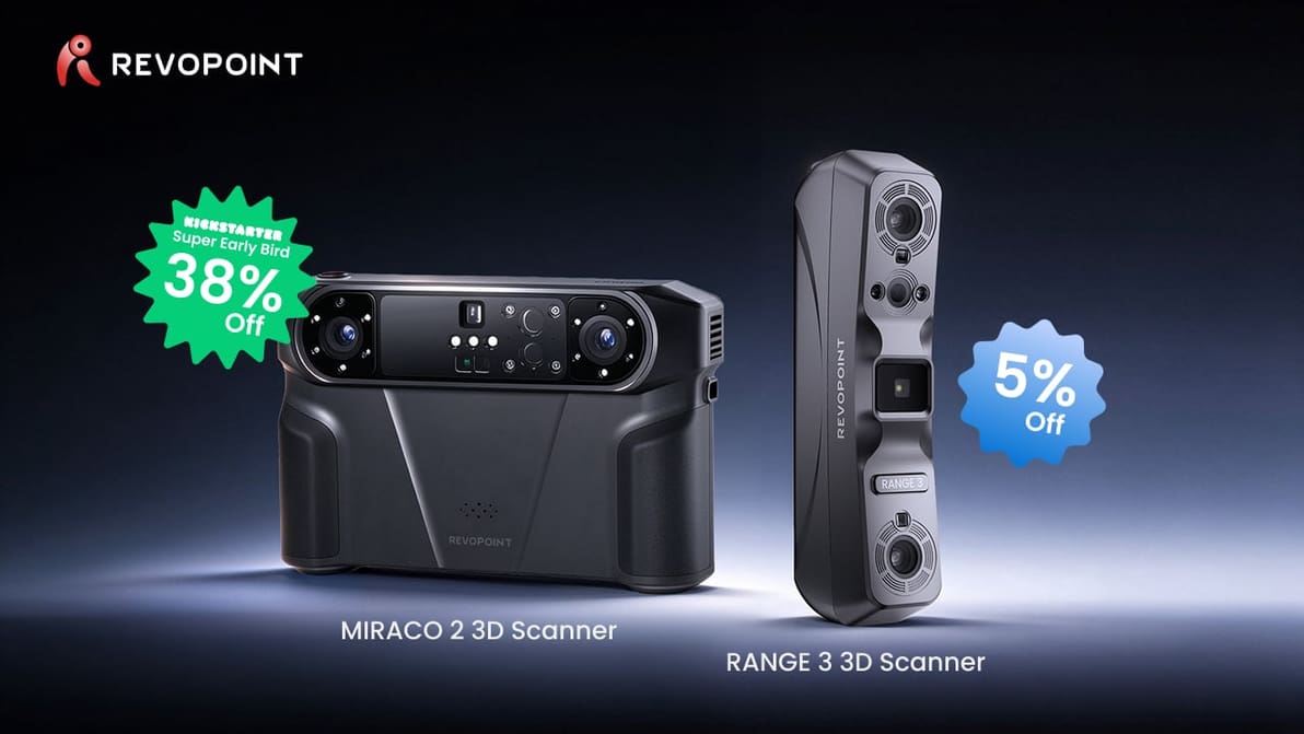 Featured image of From All-in-One Scanning to Smart 3D Workflows: Revopoint Unveils MIRACO 2, Launches RANGE 3 Series Starting at $369