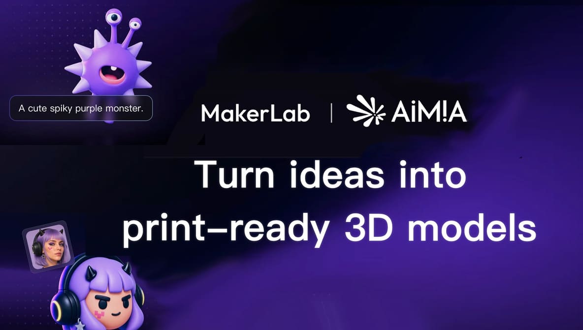 Featured image of Bambu Lab Unites Top AI 3D Generators in MakerWorld with the New Aimia Hub